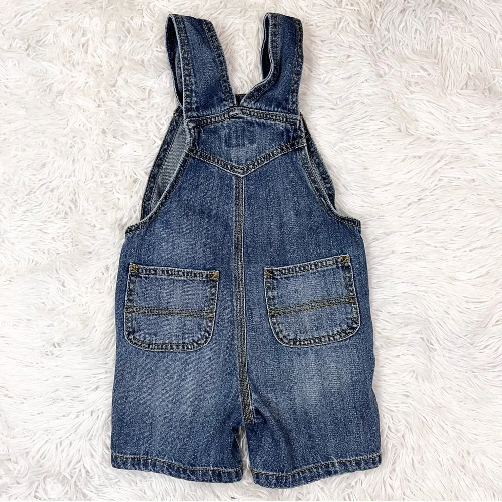 CHILDREN’S PLACE Toddler Girls Blue Denim Jean Shortalls 3T